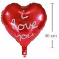 Balão Metal Coração 45cm - Vermelho I Love You